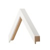 Thin Flat Top White Frame Bella With Double Mat