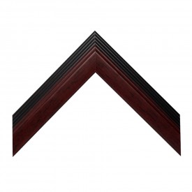 Empire Mahogany Frame With Border With Double Mat