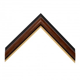 Two-Tone Light Walnut & Gold Frame With Double Mat