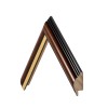 Two-Tone Light Walnut & Gold Frame
