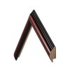 Two-Tone Mahogany & Black Frame With Double Mat