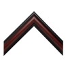 Aspen Two-Tone Mahogany & Black Frame With Double Mat