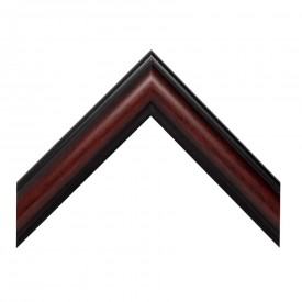 Aspen Two-Tone Mahogany & Black Frame