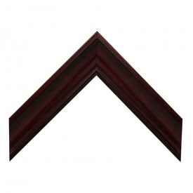 Scoop Design Mahogany Frame With Double Mat