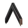 Rounded Black Wood Frame