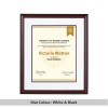 University & College Mahogany & Black Wood Frame Heirloom