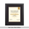 University Black Wood Contemporary Frame