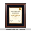 Grande Light Walnut Certificate Degree & Diploma Frame