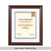 Grande Light Walnut Certificate Degree & Diploma Frame