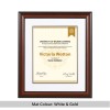 Grande Light Walnut Certificate Degree & Diploma Frame