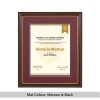 Two-Tone Light Walnut & Gold Degree & Diploma Frame