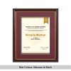 Two-Tone Mahogany & Gold University Frame