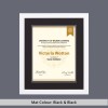 Contemporary White Wood Diploma Frame