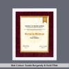 Contemporary White Wood Diploma Frame