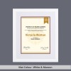 Contemporary White Wood Diploma Frame