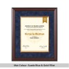 Aspen Two-Tone Mahogany & Black Diploma Frame