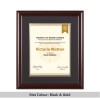 Scoop Design Mahogany Diploma & Degree Frame