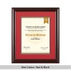 Scoop Design Mahogany Diploma & Degree Frame