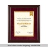 Scoop Design Mahogany Diploma & Degree Frame