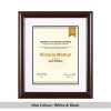 Scoop Design Mahogany Diploma & Degree Frame