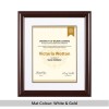 Scoop Design Mahogany Diploma & Degree Frame