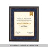 Flat Modern Black & Gold Diploma Frame Ferreira