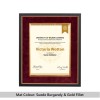 Flat Modern Black & Gold Diploma Frame Ferreira