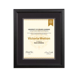 Rounded Black Degree & Diploma Frame